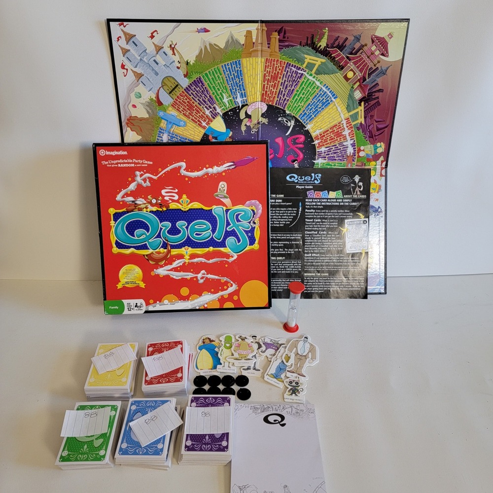 Quelf The Unpredictable Party Game Imagination Only Missing Die